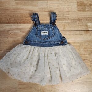 Oshkosh Girl's Overall Dress 9 months